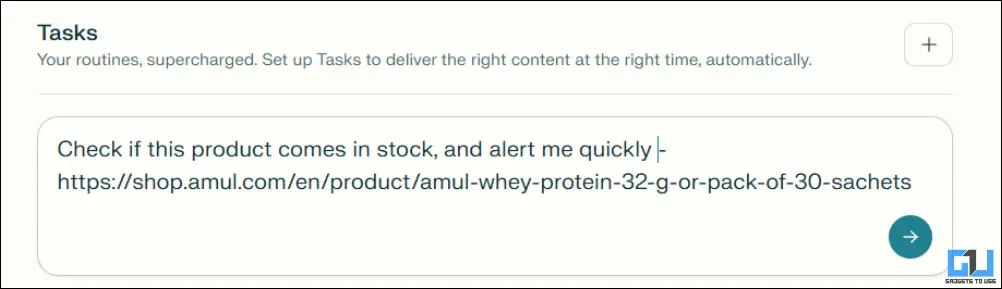 create prompt for perplexity task
