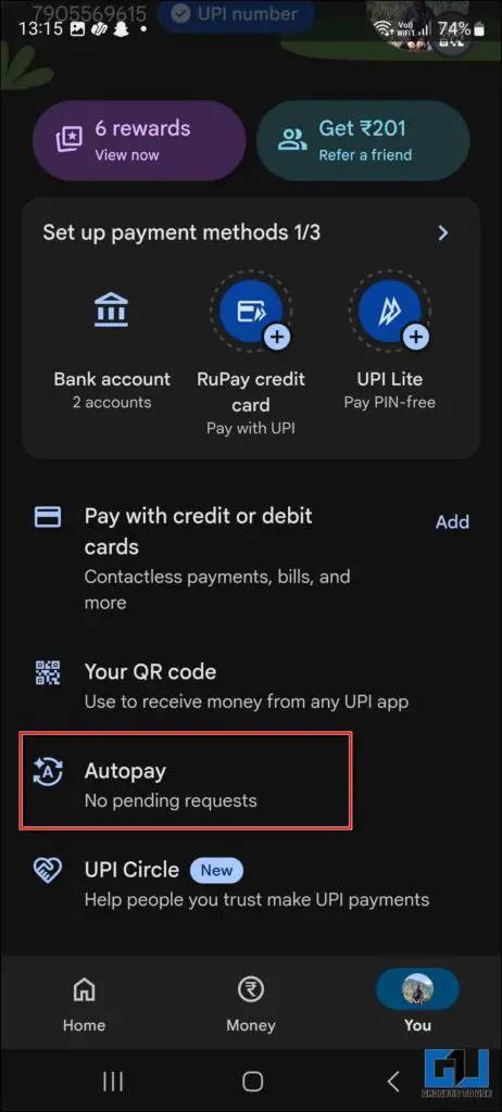 Autopay in ChatGPT