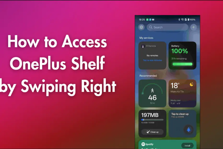 How to Access OnePLus Shelf by Swiping Right