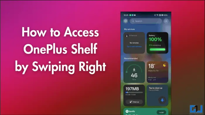 How to Access OnePLus Shelf by Swiping Right