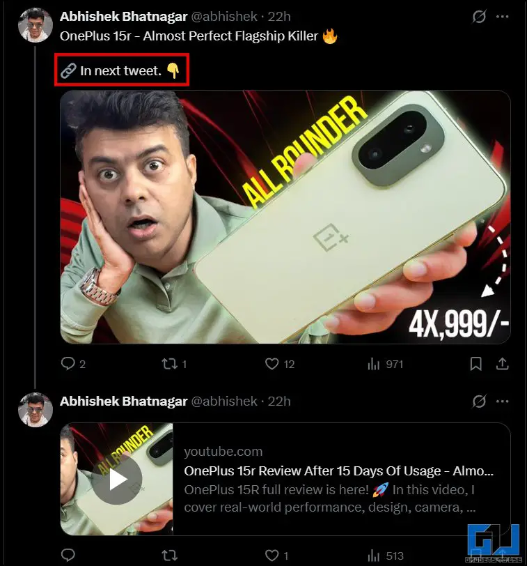 adding links in reply