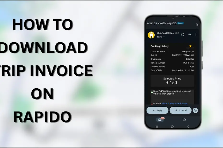 How to Download Trip Invoice On Rapido