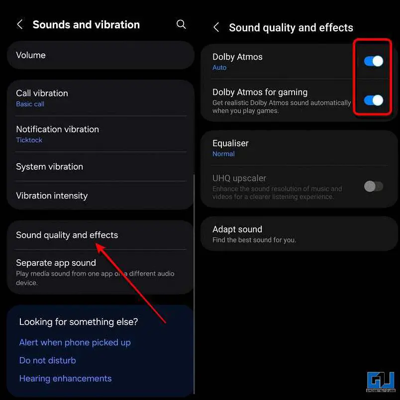 How to Make Speakers Sound Better On Samsung Phone With This Trick 3 Turn on Dolby atmos