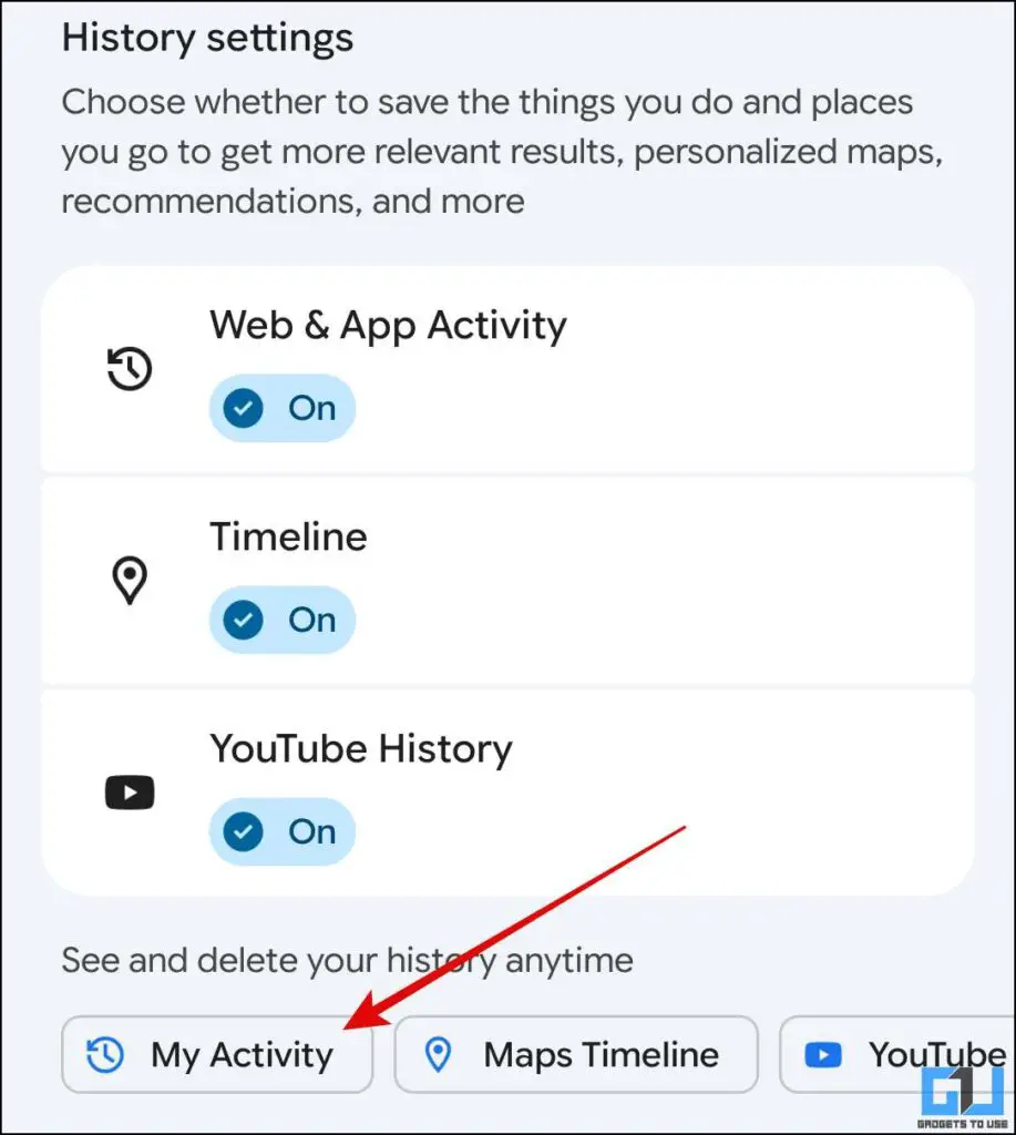 How to Undo Don't Recommend Channel on YouTube Web and App 11 my activity