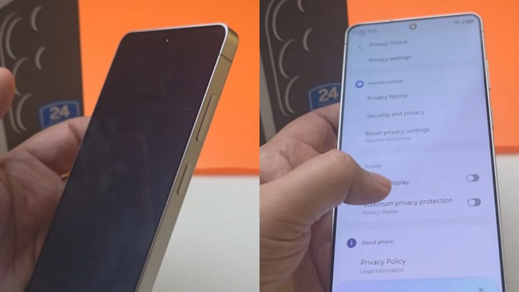Samsung Galaxy S26 Ultra Privacy Display