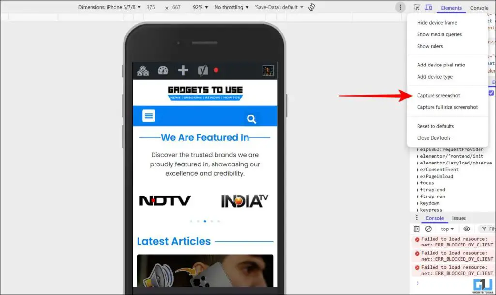 How to Add iPhone or Android Phone Frame to Your Screenshots 7 capture screenshot