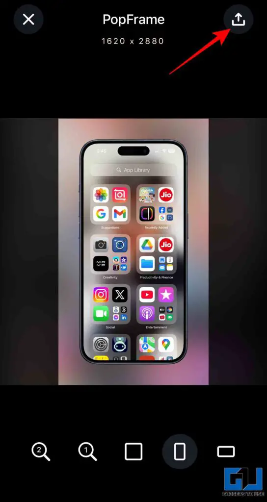 How to Add iPhone or Android Phone Frame to Your Screenshots 9 hit export button