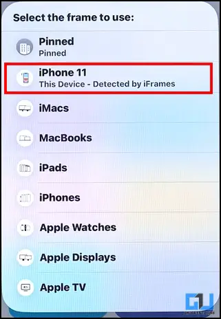How to Add iPhone or Android Phone Frame to Your Screenshots 13 select device