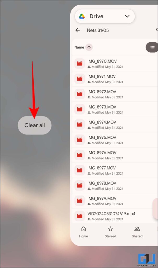 remove from recent apps