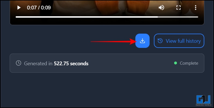 download generated video