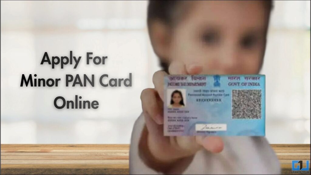 featured image for applying for Minor PAN card online