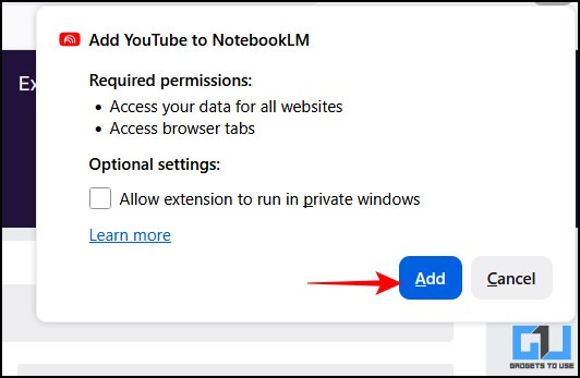 add extension