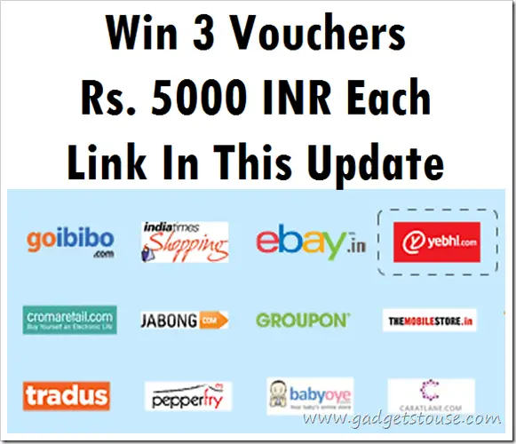  Winner Announced   OMGSale 3 Shopping Vouchers Each Worth Rs  5000 For Our Readers   GadgetsToUse Giveaway - 99